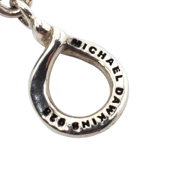 Michael Dawkins Sterling Silver Beaded Pearl Link Necklace #22591 - Picture 6 of 11